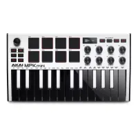 Teclado Controlador Midi Akai Mpk Mini Mk3 White 25 Teclas