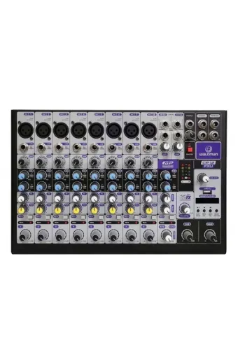 Waldman Mesa De Som 12 Canais Bivolt Usb Waldman Cp-12fxu
