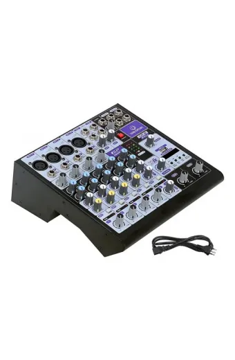 Mesa De Som 8 Canais Bluetooth Gravação Usb Waldman Cp8 Fxu