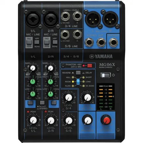 Mesa de Som Analógico Yamaha MG06X