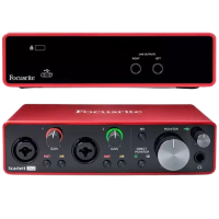 Interface De Áudio Usb Focusrite Scarlett 2i2 Geração 3